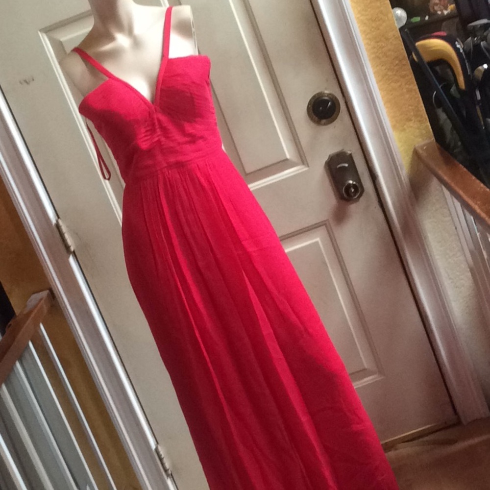 BCBGMaxAzria Red Maxi Dress